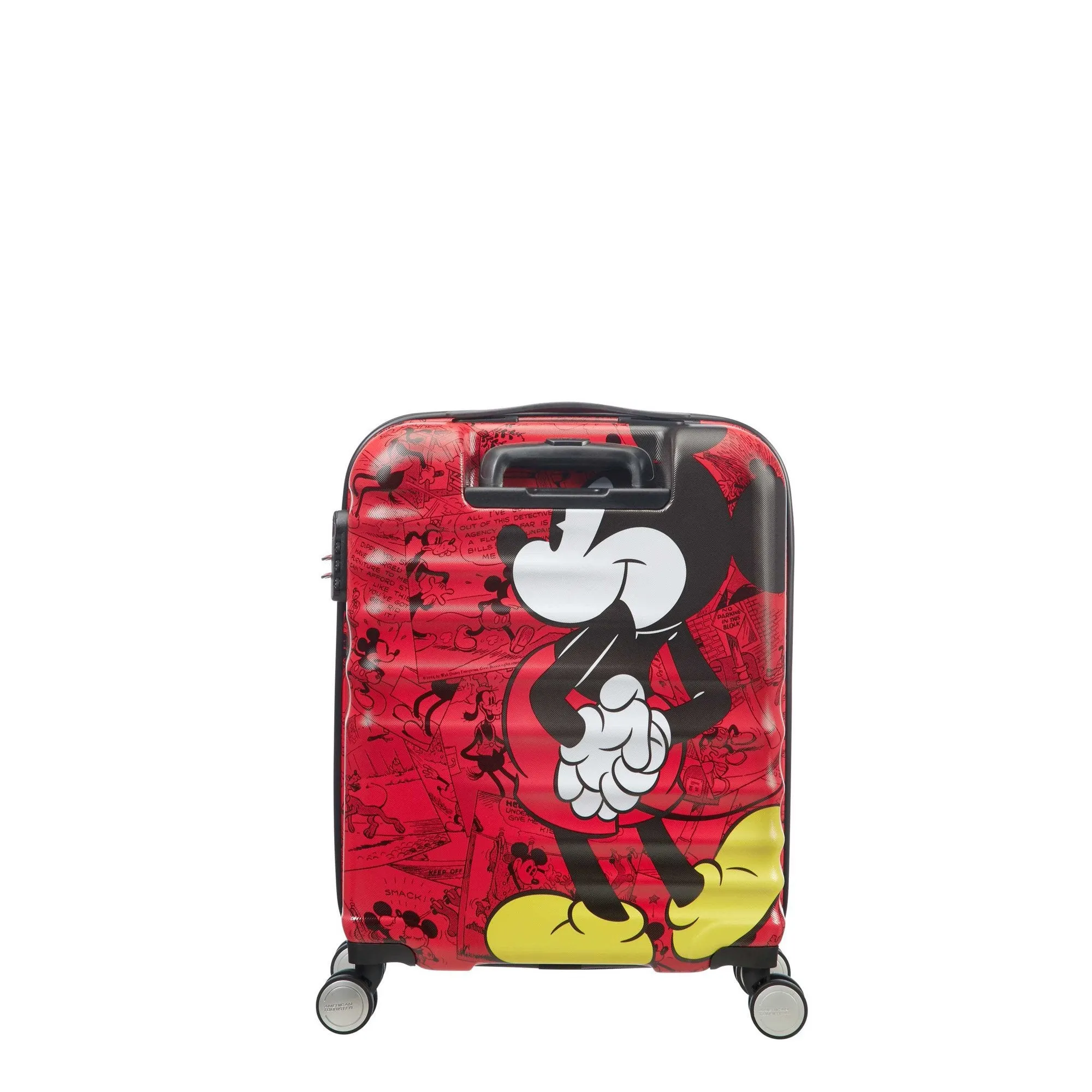 American Tourister Disney Wavebreaker Spinner Carry-On Luggage - Mickey Comics Red