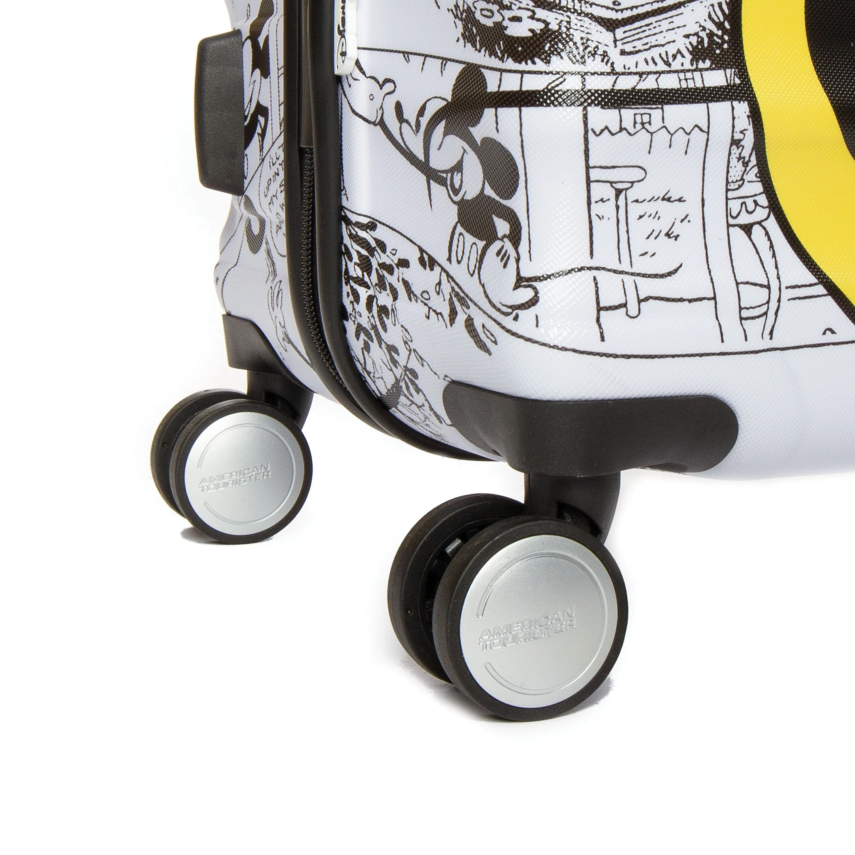 American Tourister Disney Wavebreaker Spinner Large Luggage - Minnie Comics White