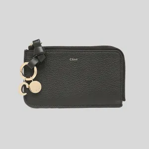 CHLOE Alphabet Flat Wallet Black CHC21WP944F57