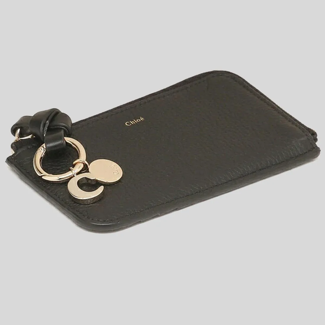 CHLOE Alphabet Flat Wallet Black CHC21WP944F57