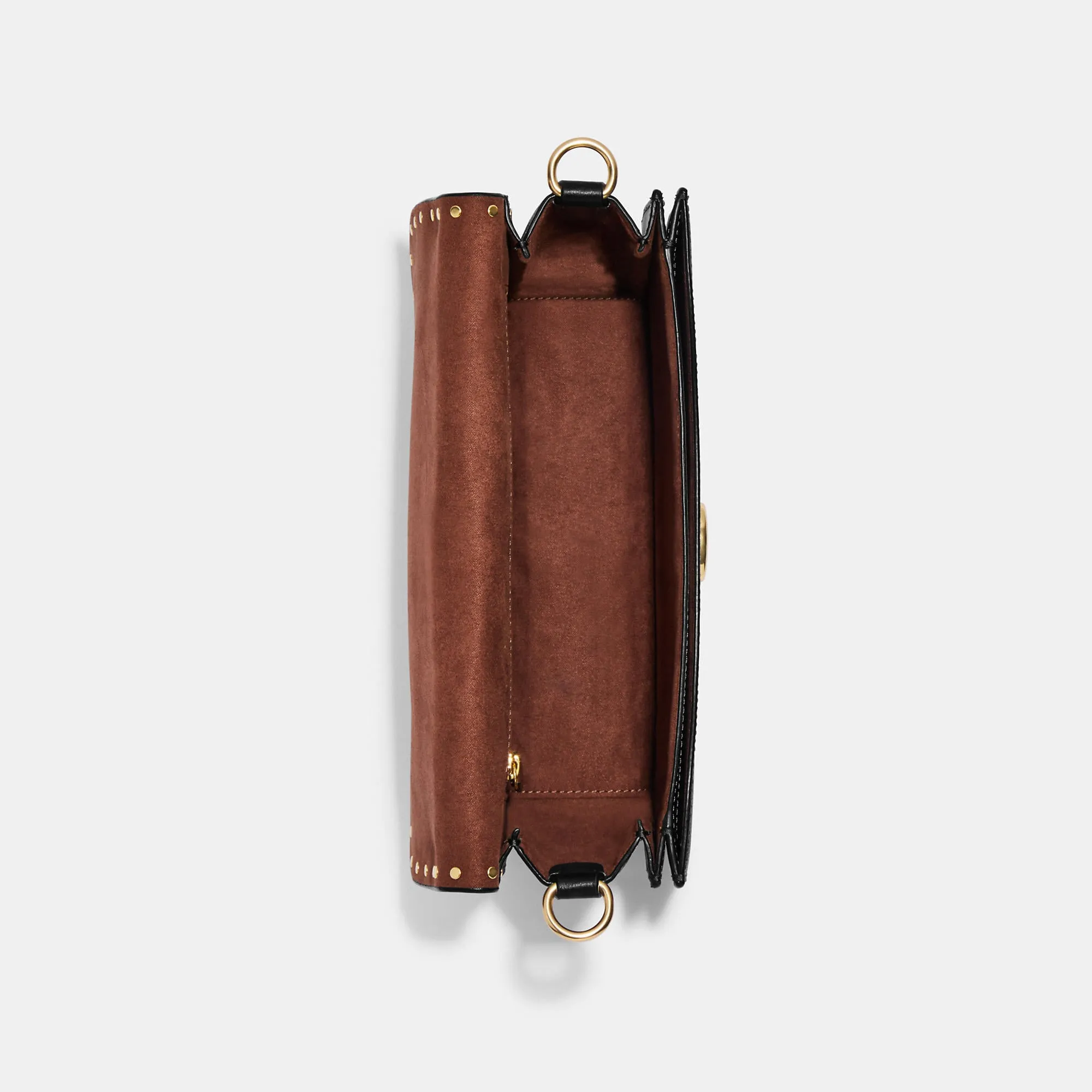 Coach Outlet Morgan Shoulder Bag In Colorblock Signature Canvas With Rivets