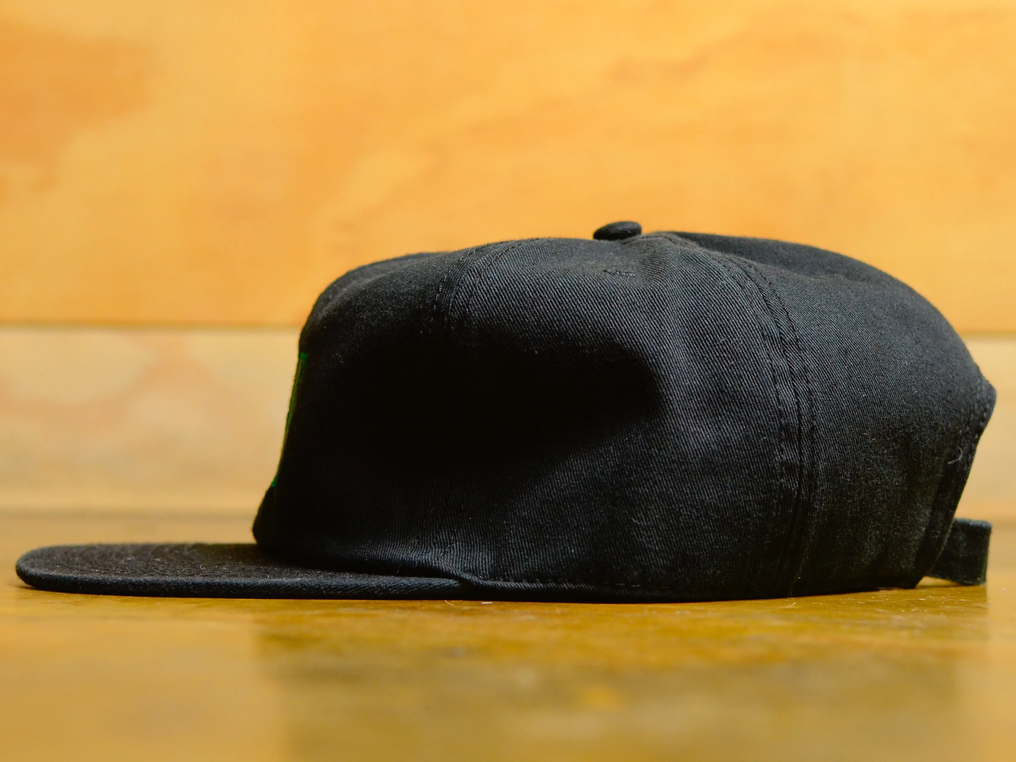 Crew Embroid 6 Panel Cap - Black