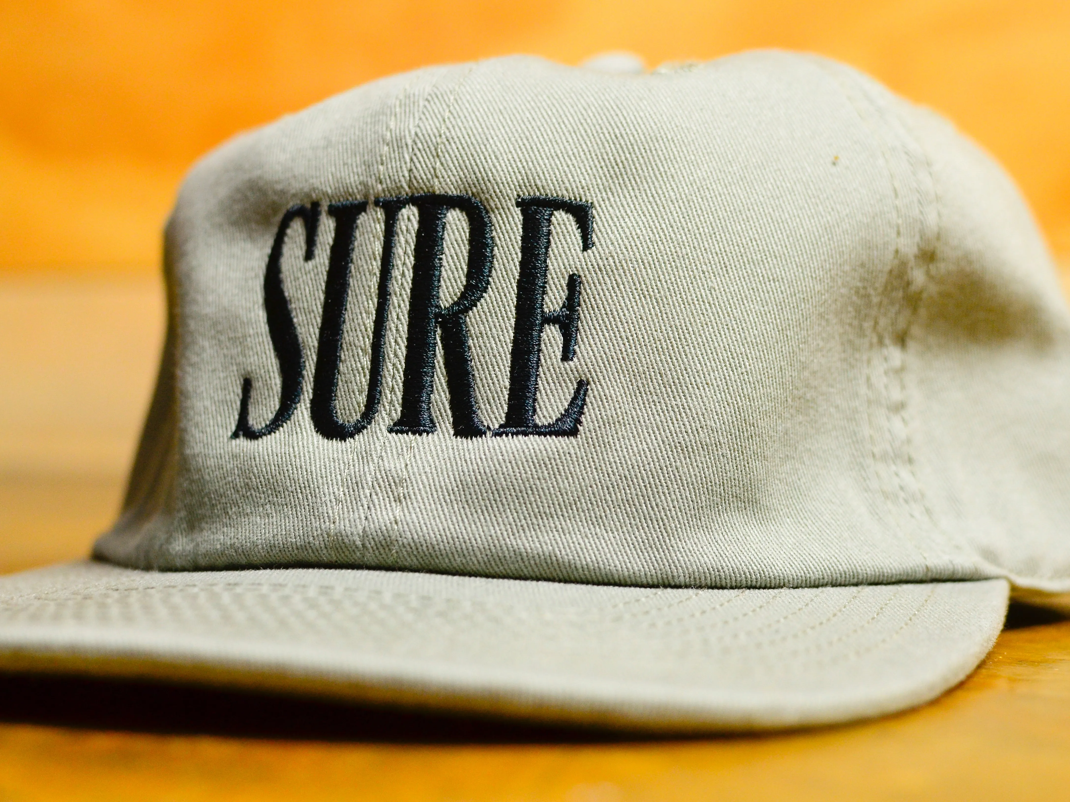Crew Embroid 6 Panel Cap - Grey
