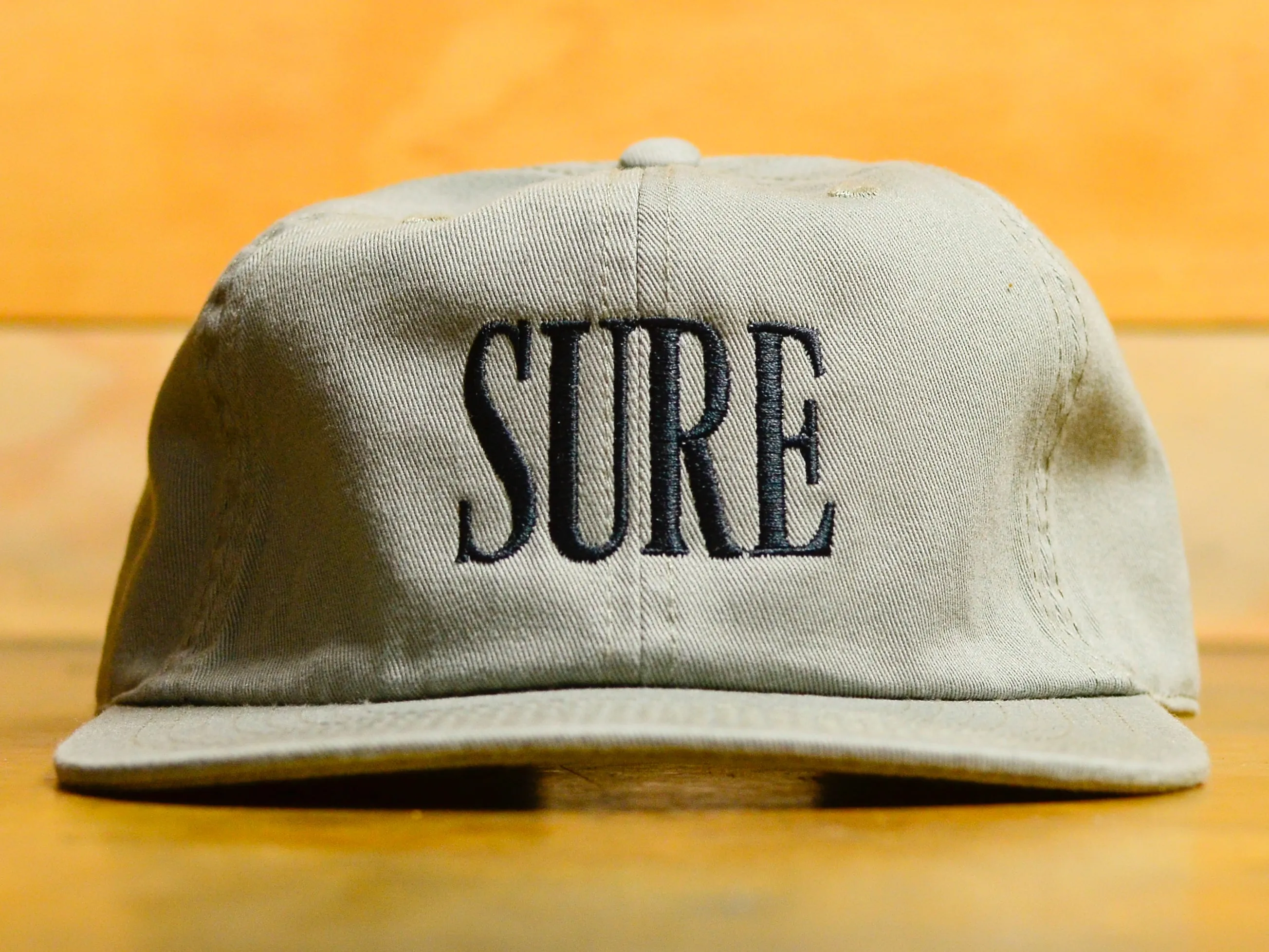 Crew Embroid 6 Panel Cap - Grey