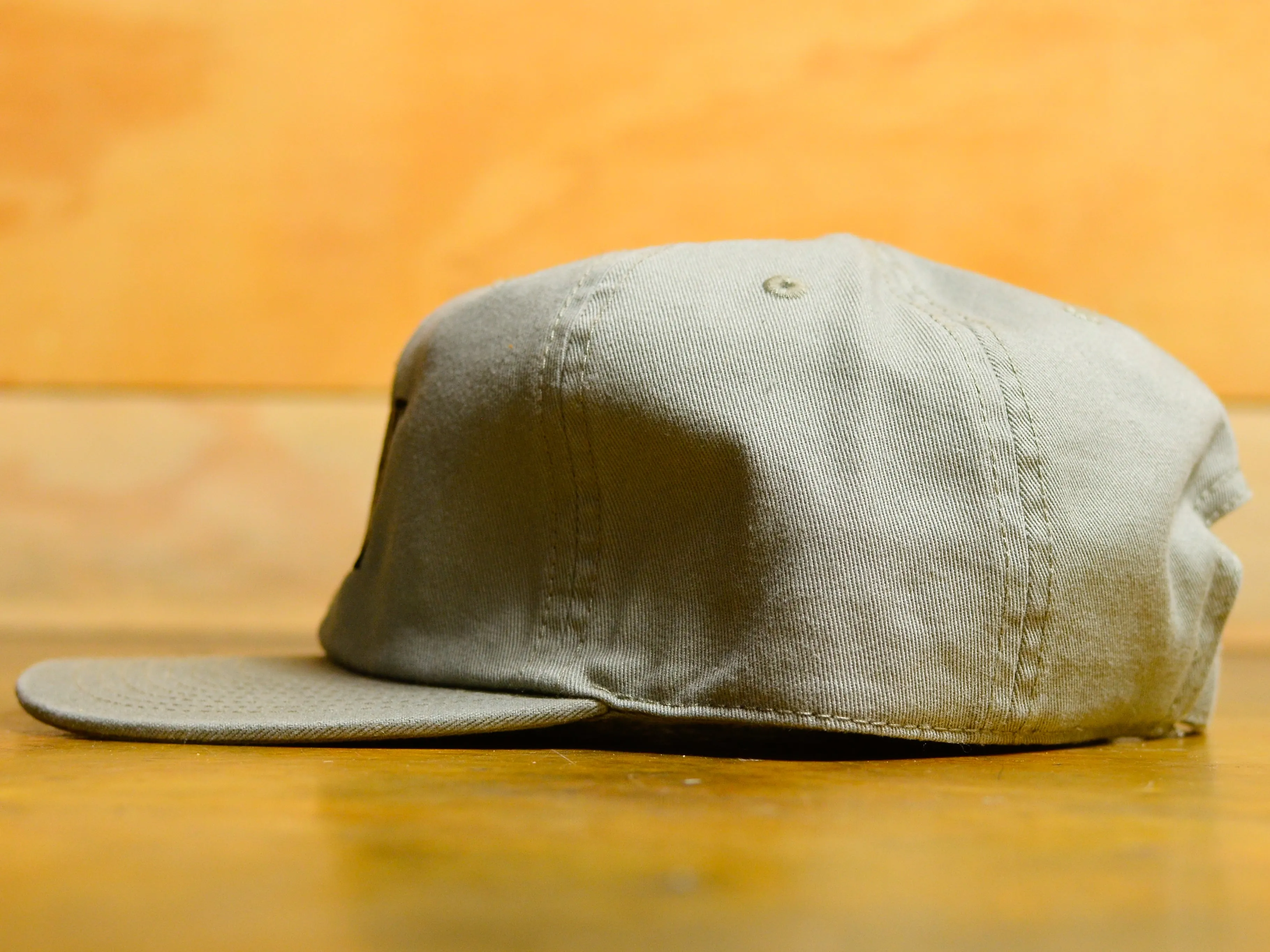 Crew Embroid 6 Panel Cap - Grey