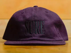 Crew Embroid 6 Panel Cap - Plum