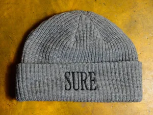 Crew Embroid Cable Beanie - Grey