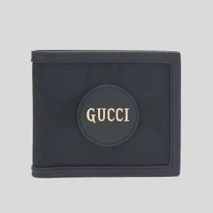 GUCCI Off The Grid GG Nylon Bifold Wallet Black 625573