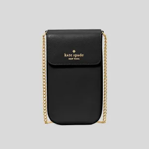 KATE SPADE Madison Phone Crossbody Bag Black KK152
