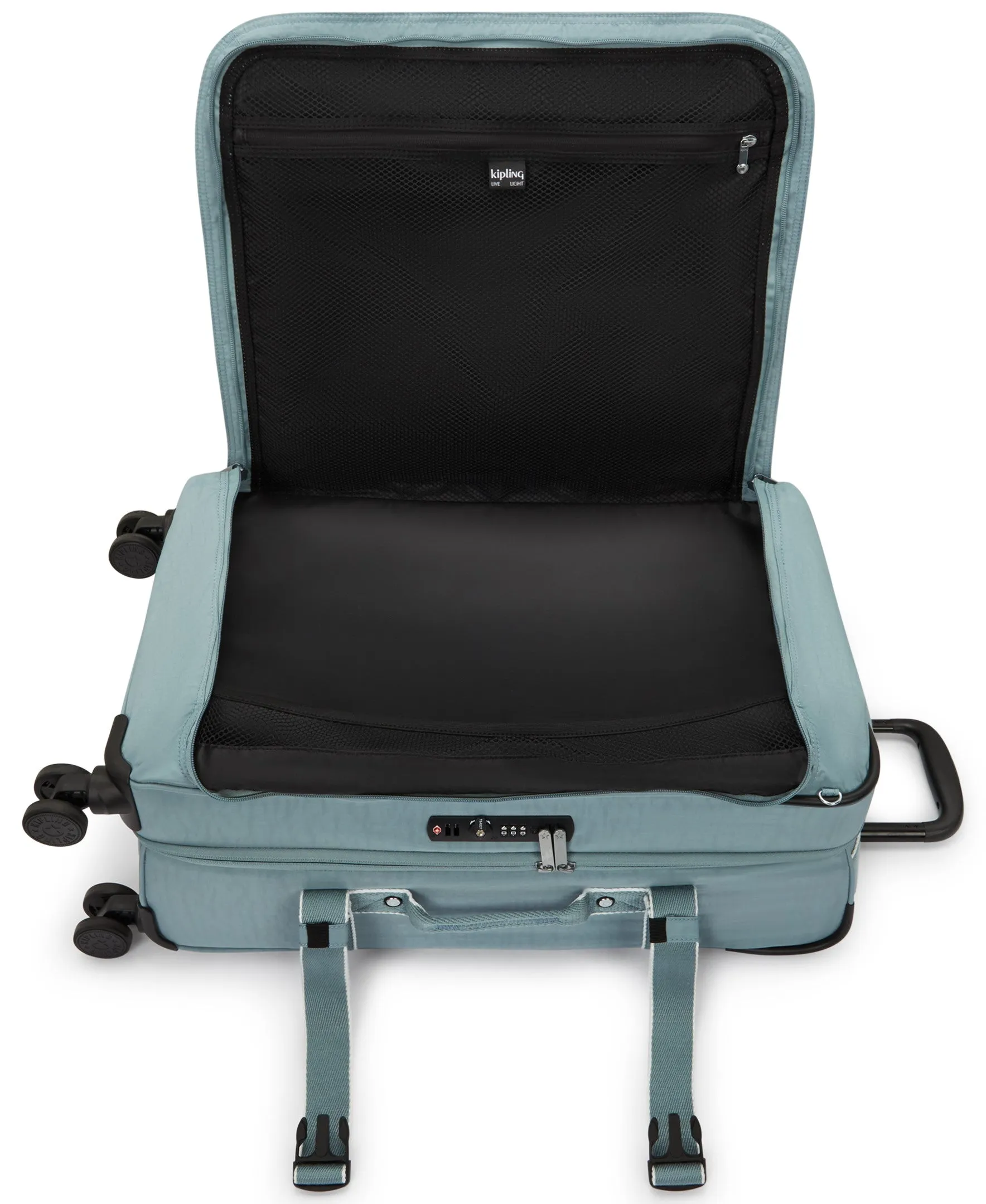 Kipling Spontaneous Medium Rolling Luggage - Relaxed Grey