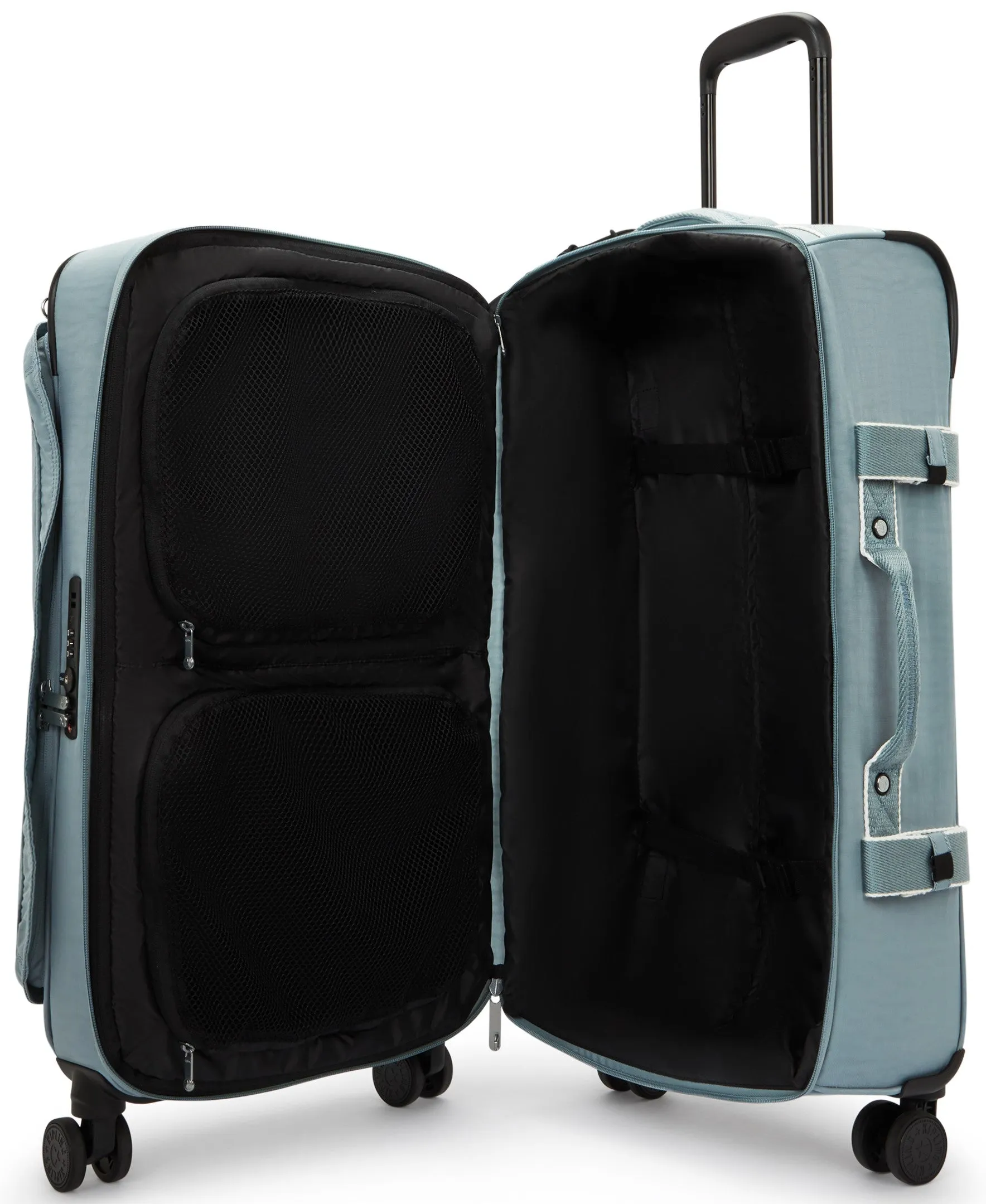 Kipling Spontaneous Medium Rolling Luggage - Relaxed Grey