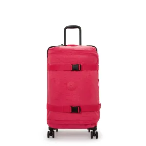 Kipling Spontaneous Medium Rolling Luggage - Resort Pink