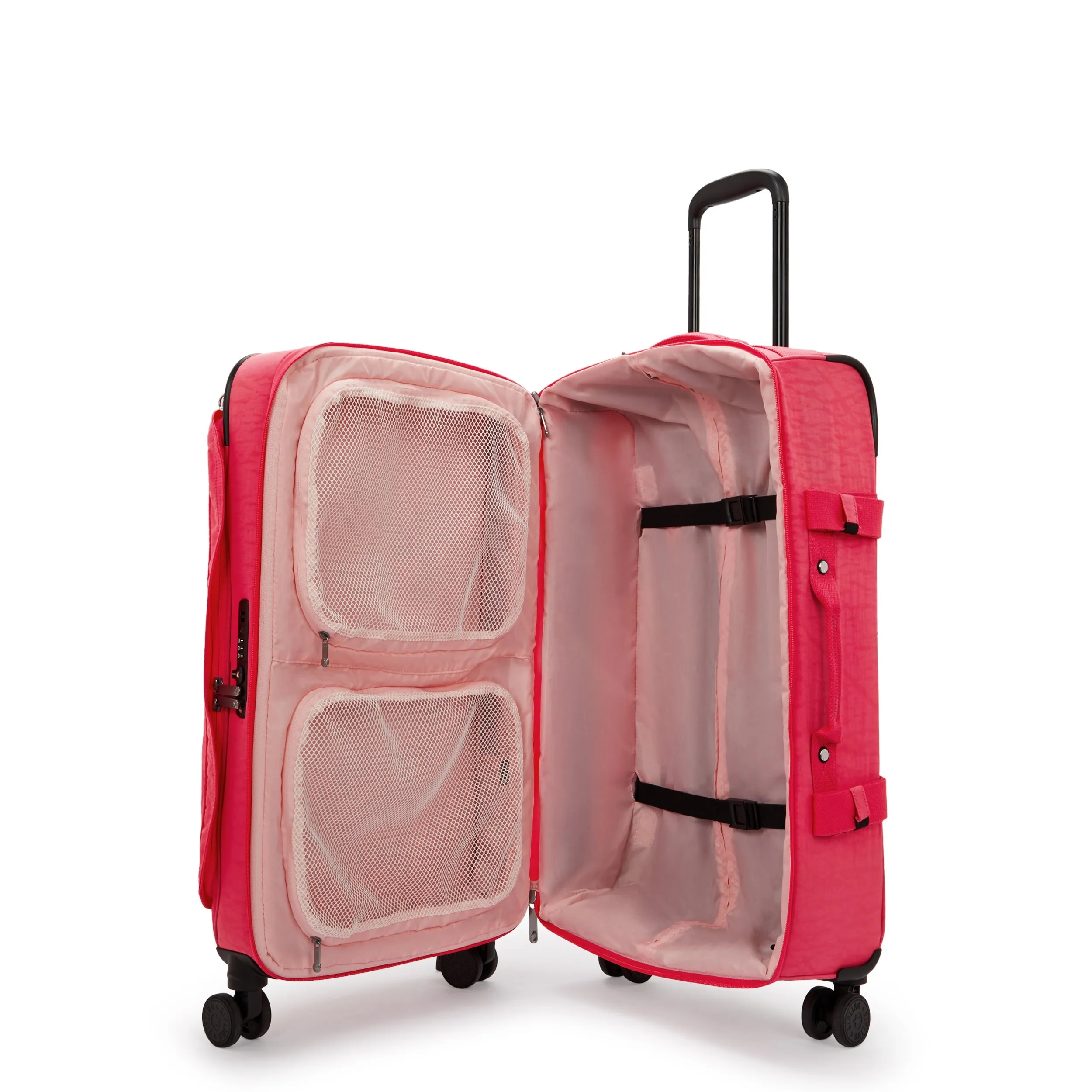 Kipling Spontaneous Medium Rolling Luggage - Resort Pink
