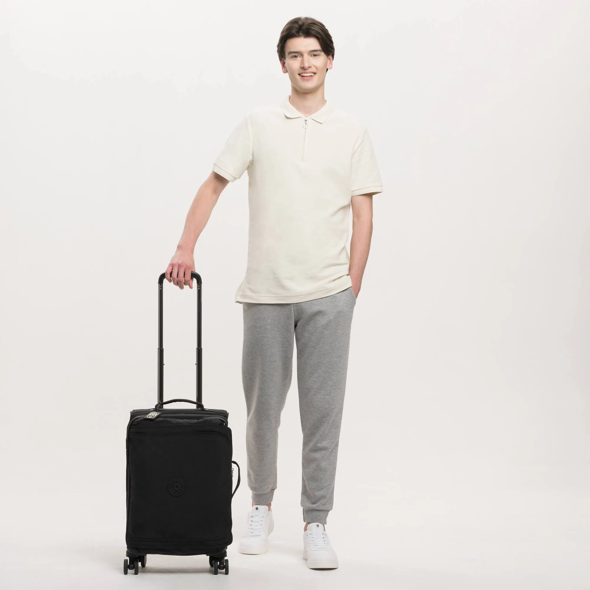 Kipling Spontaneous Small Rolling Luggage - Black Noir