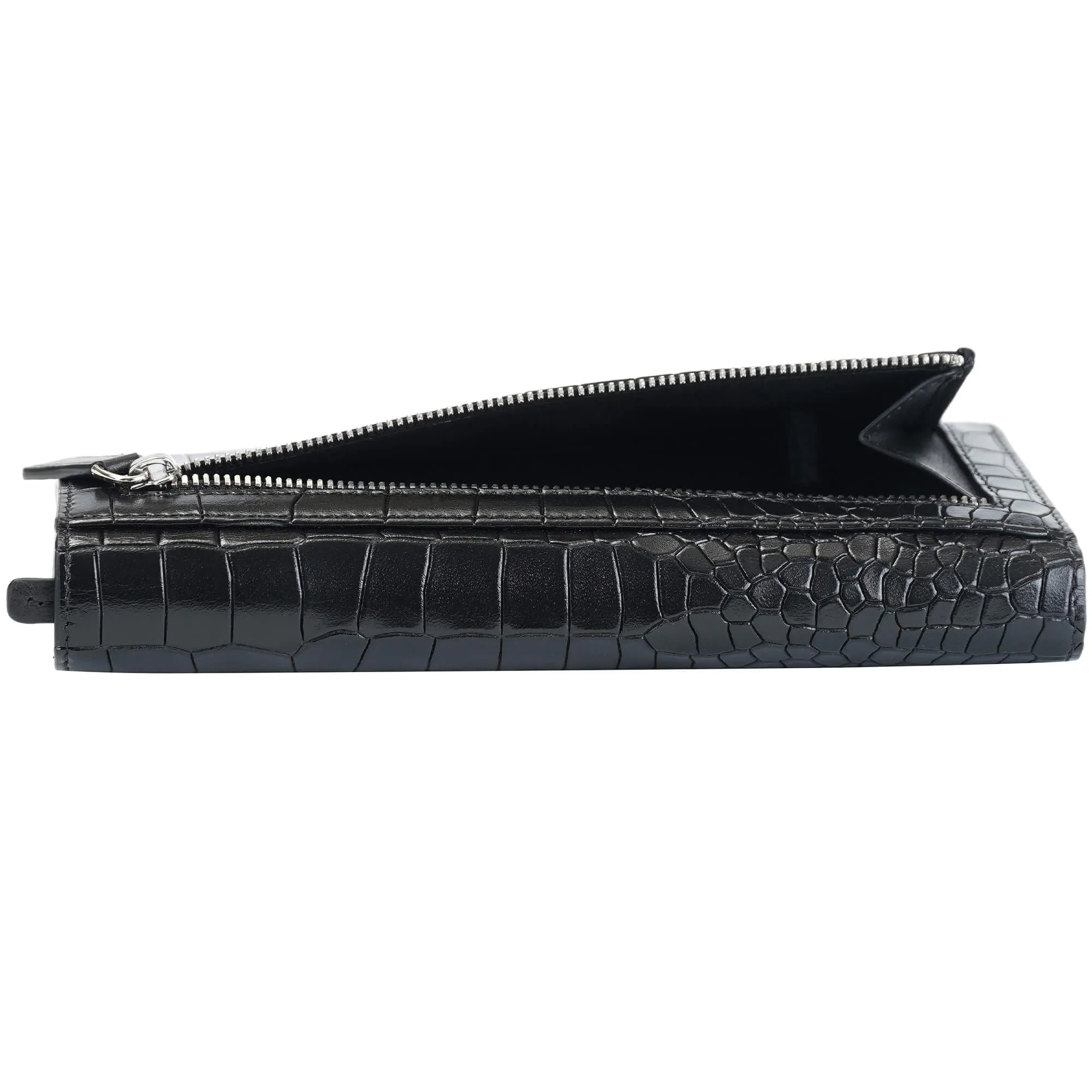 Mancini Croco2 Women’s Trifold Wallet with Enhanced RFID Security