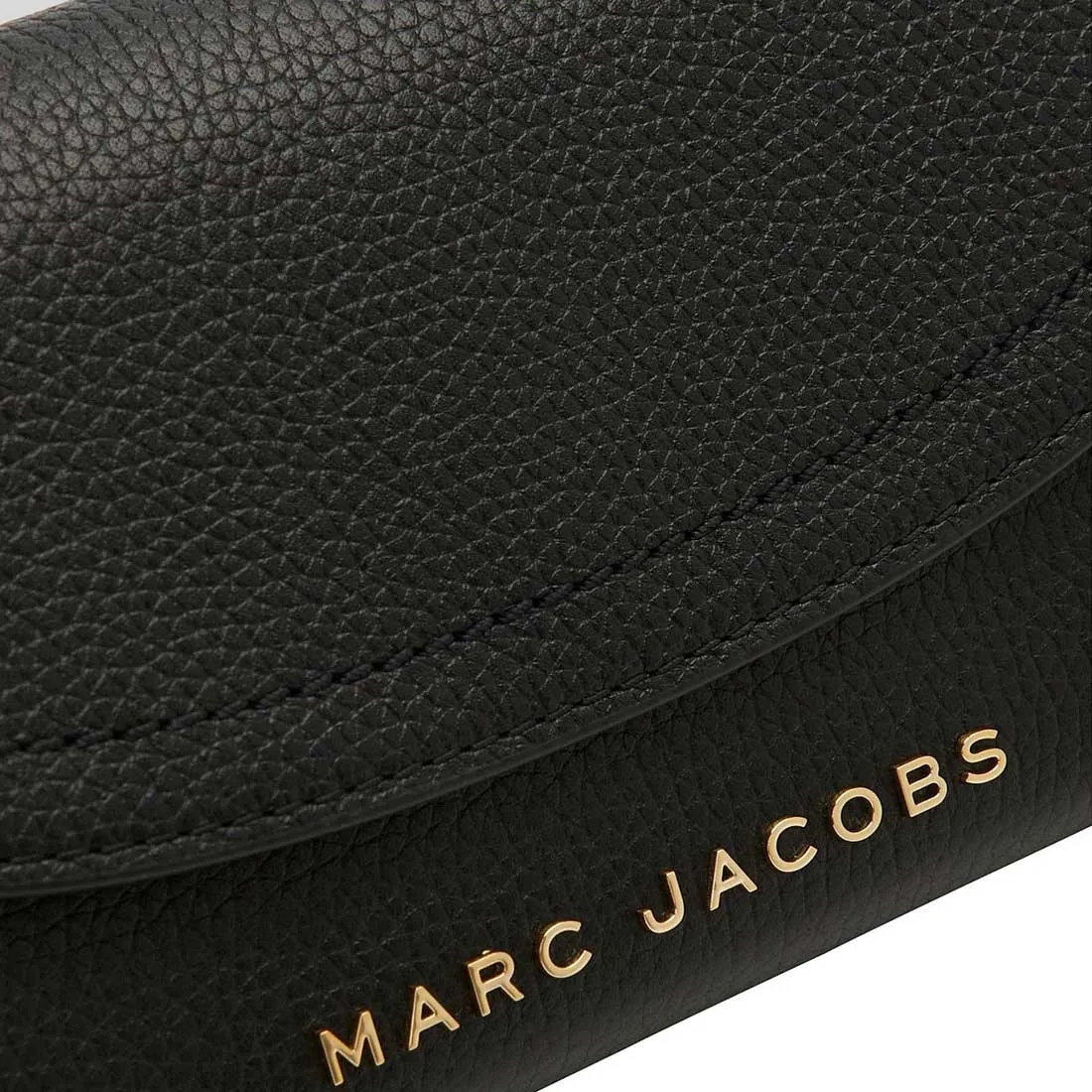 MARC JACOBS Groove Leather Wallet On Chain Black 4P4SMN002S01