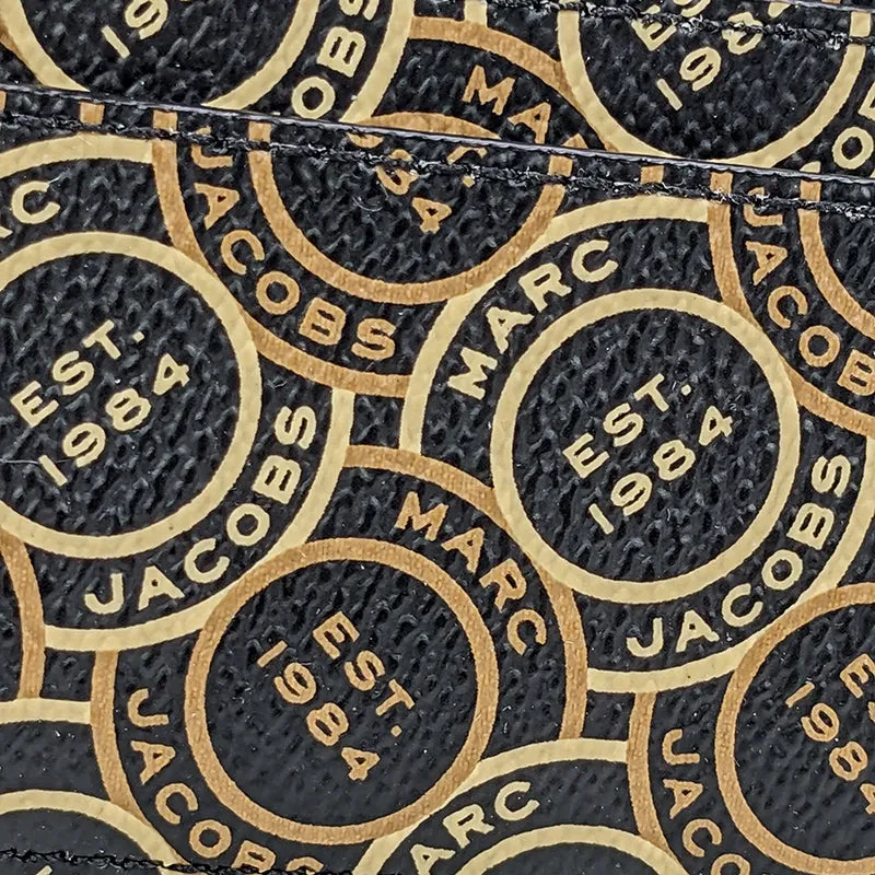 MARC JACOBS MJ Logo Printed Card Case Black Multi S104M12FA22