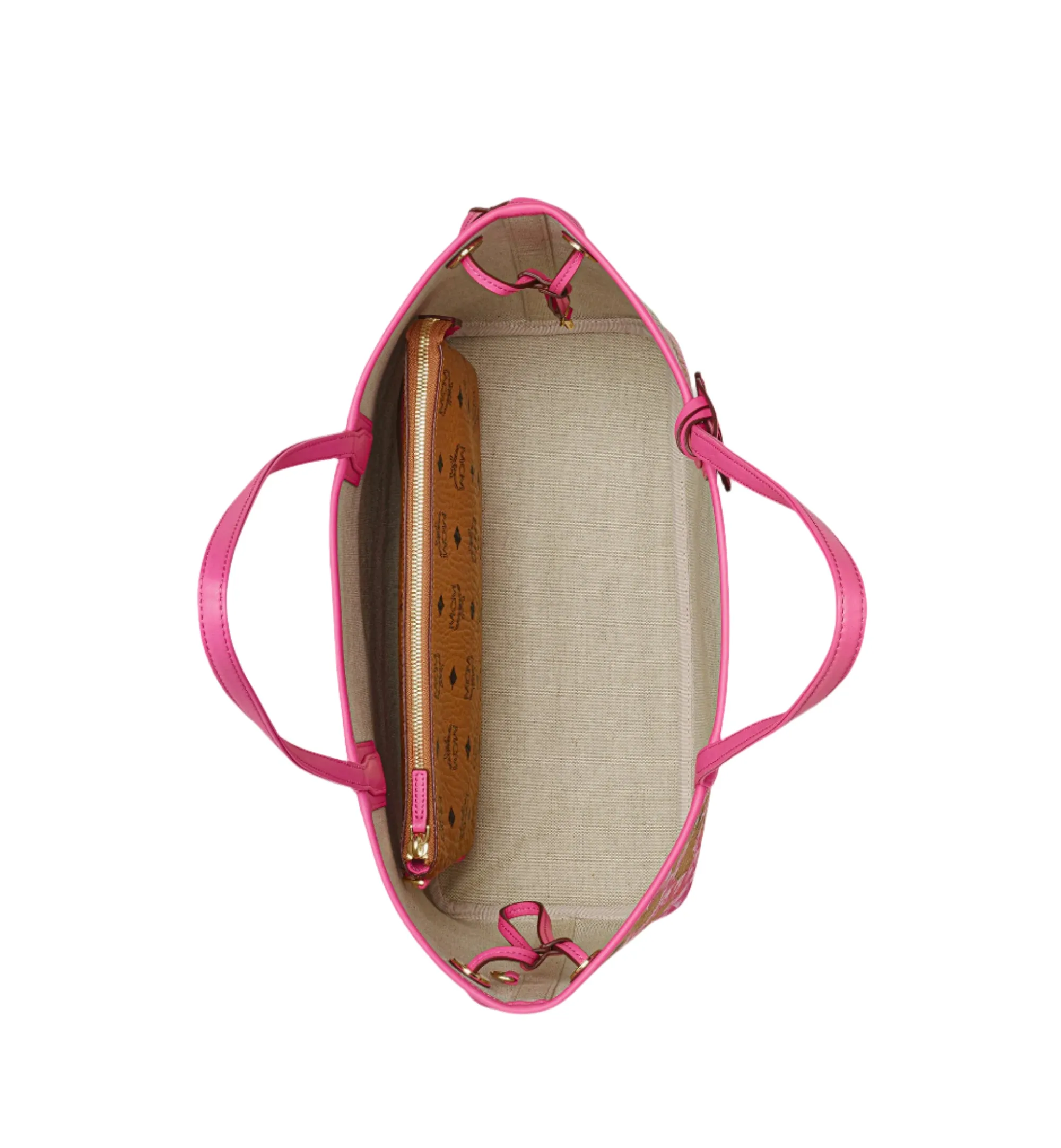 MCM Women's Liz Shopper in Cubic Coral Visetos