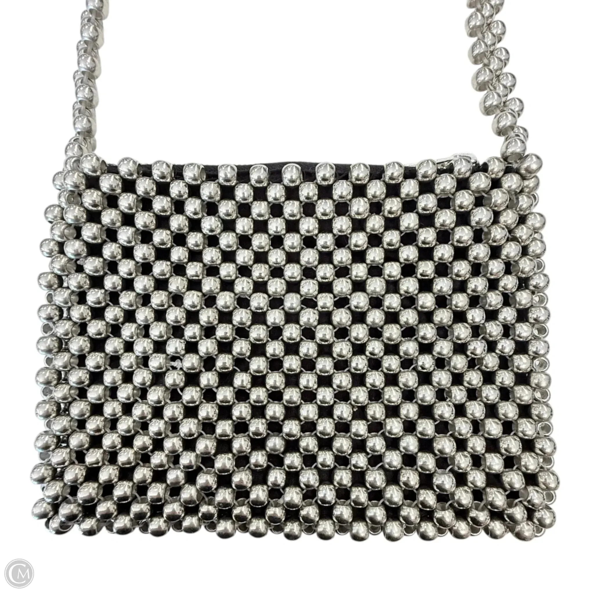 Metallic Beaded Shoulder Bag By TopShop, Size: Small