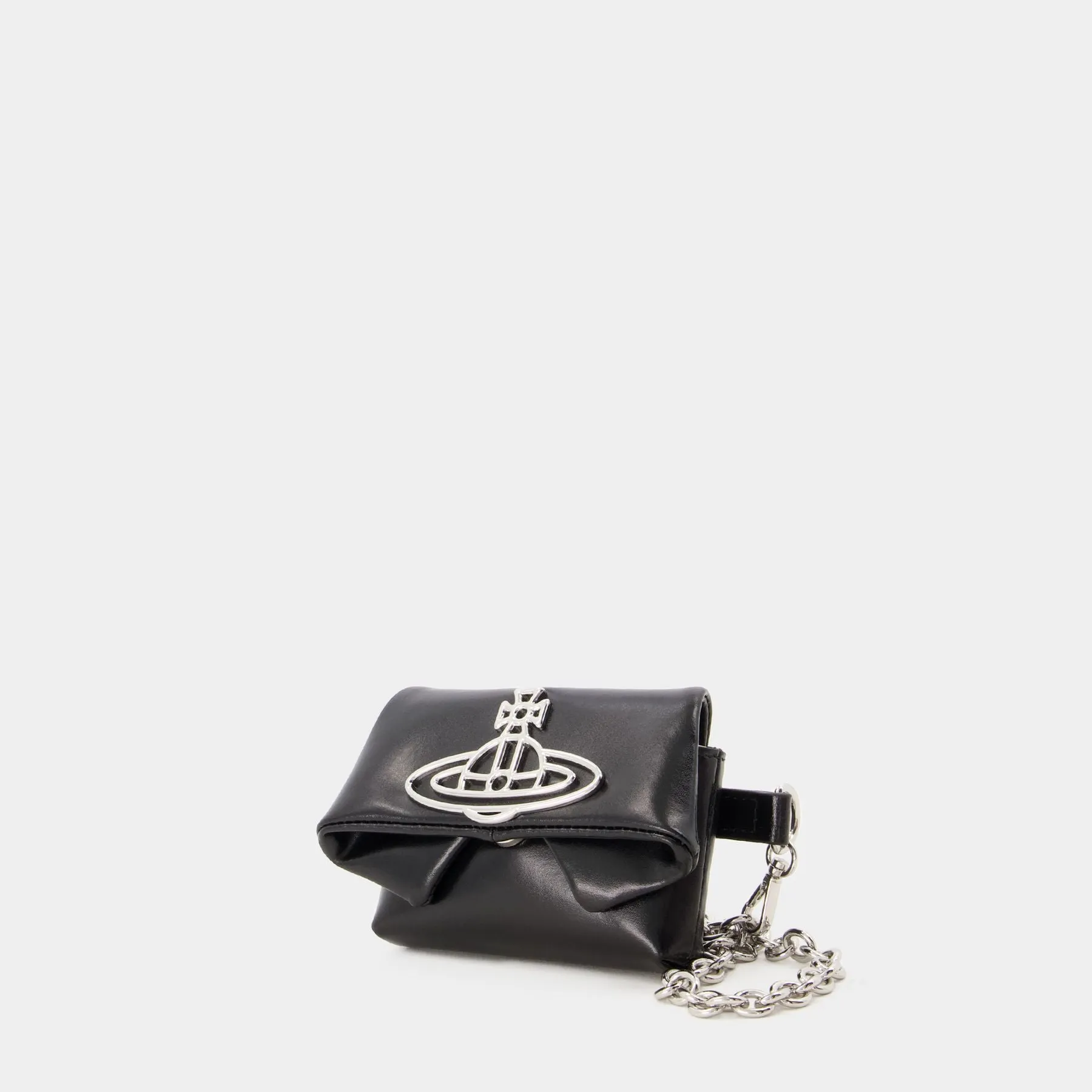 Mirage Mini Courtney Wallet On Chain - Vivienne Westwood - Leather - Black