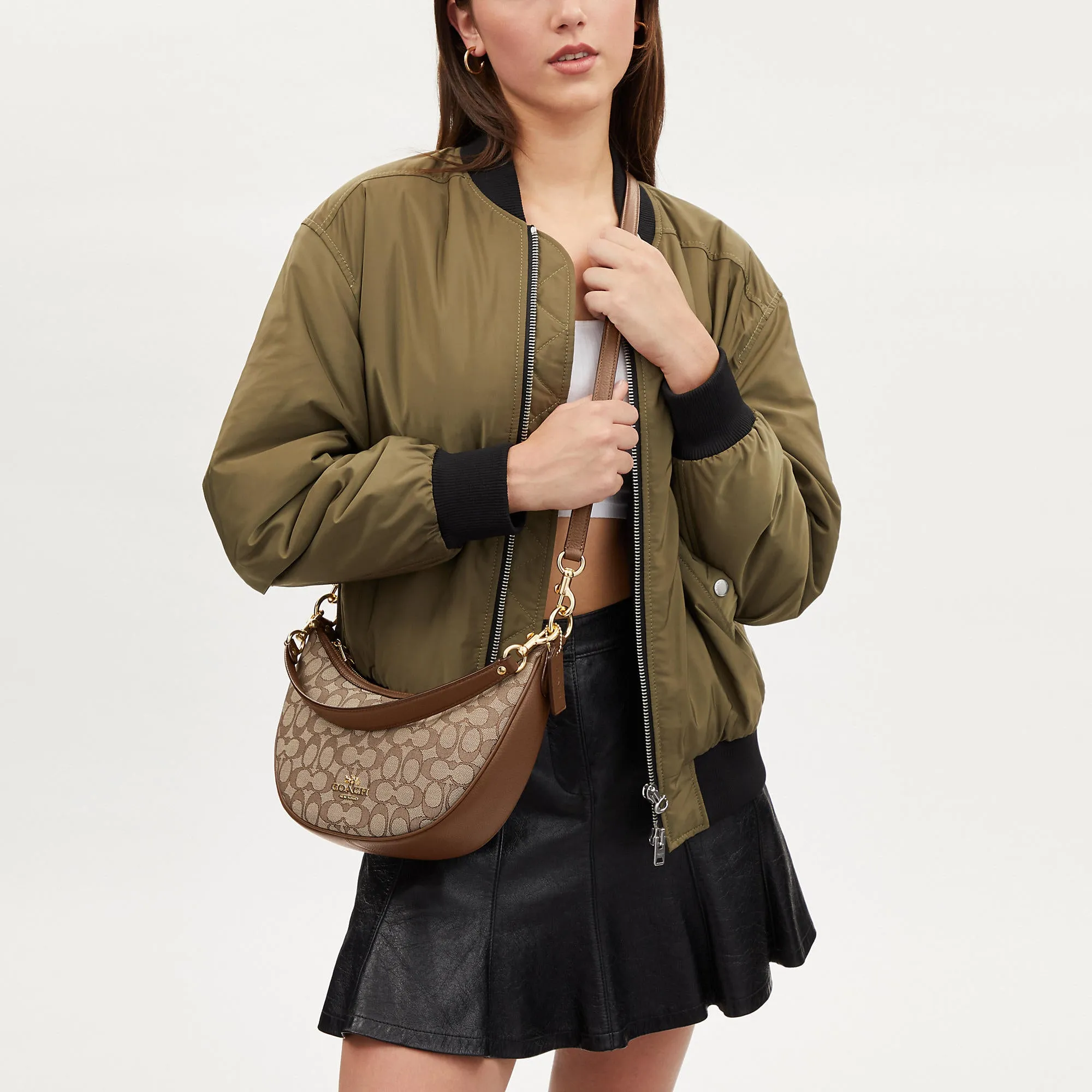 Reformation Coach Outlet Aria Shoulder Bag In Signature Jacquard