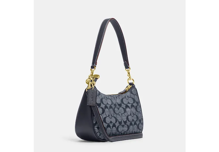 Reformation Coach Outlet Teri Shoulder Bag In Signature Chambray