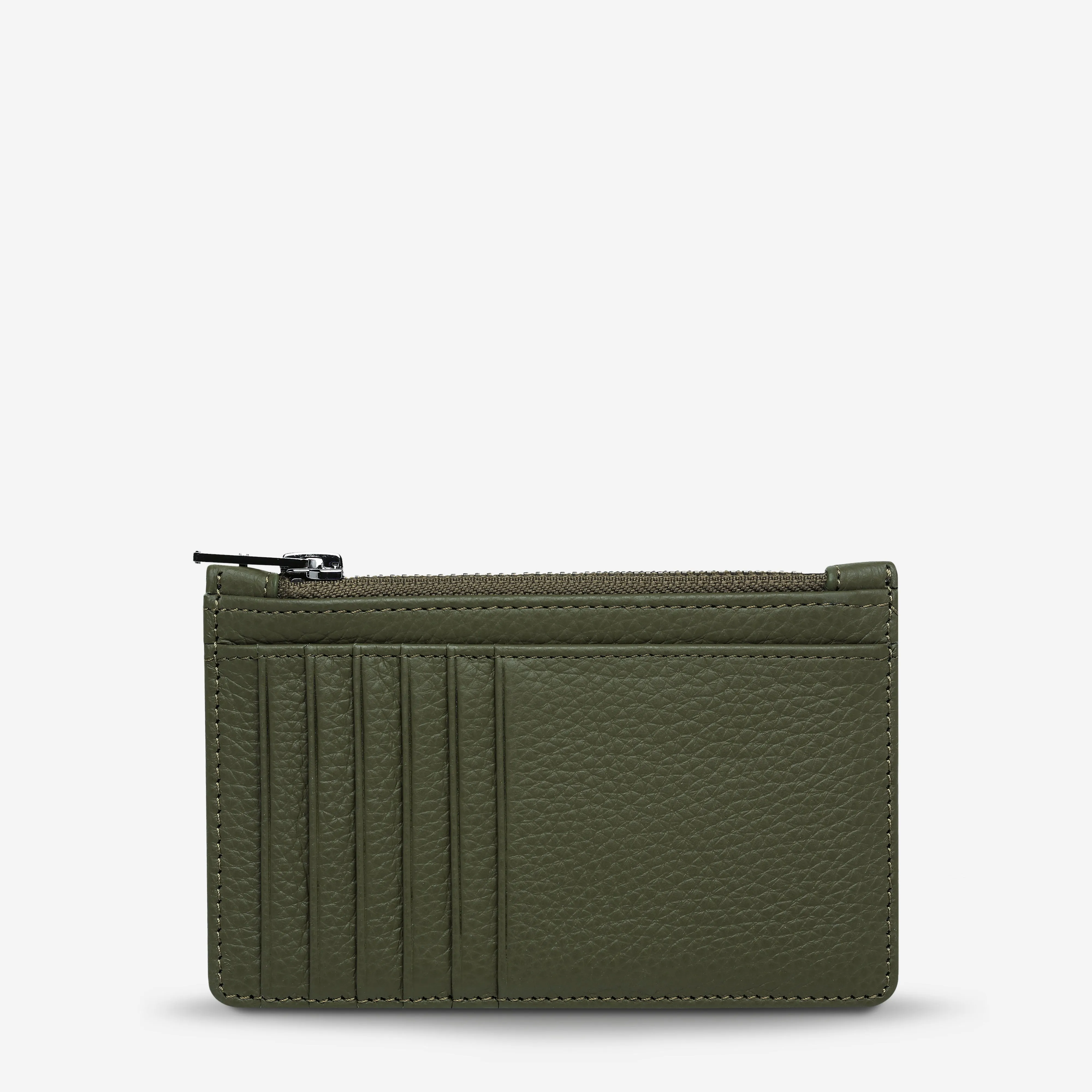 Status Anxiety Avoiding Things Cardholder In Khaki