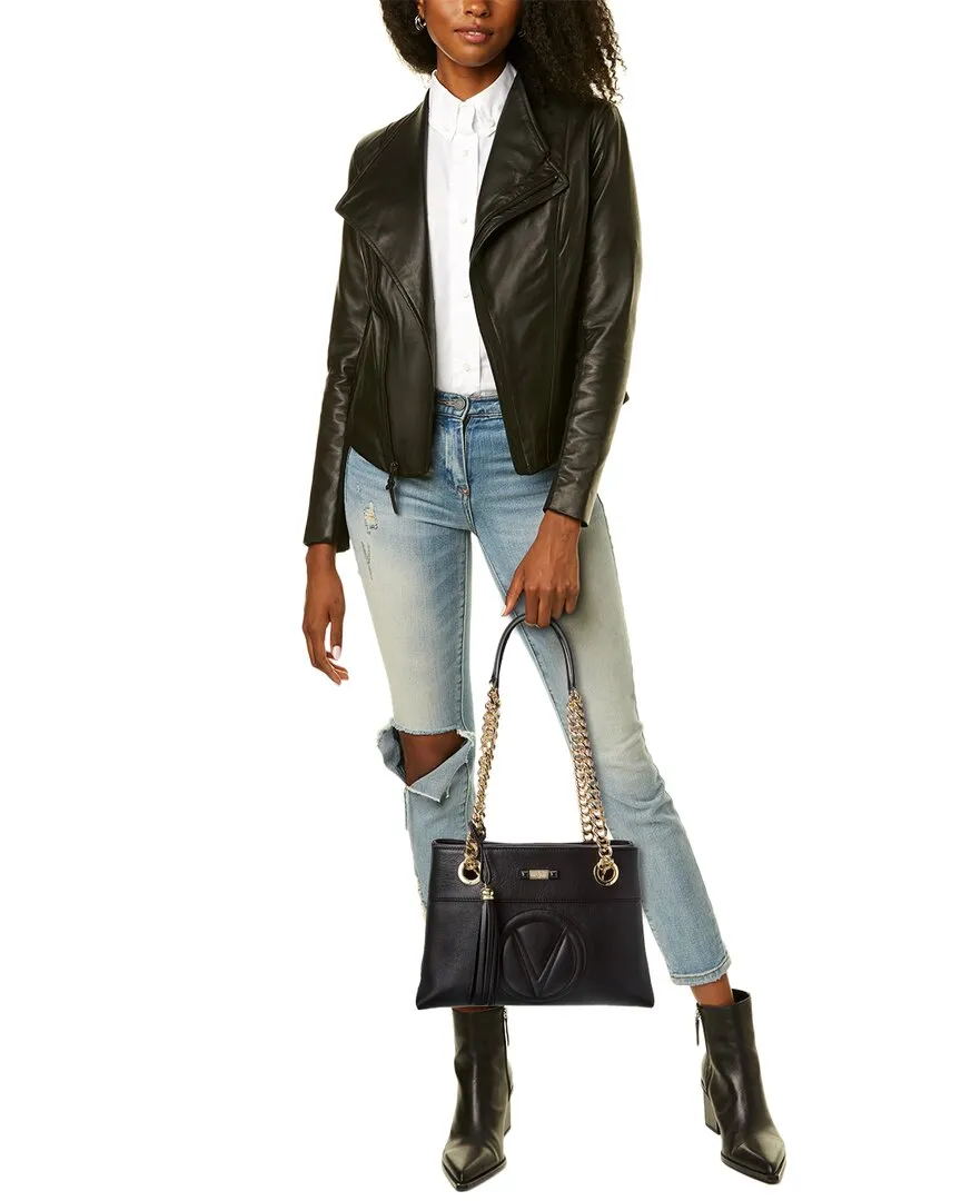 Valentino by Mario Valentino Kali Signature Leather Shoulder Bag